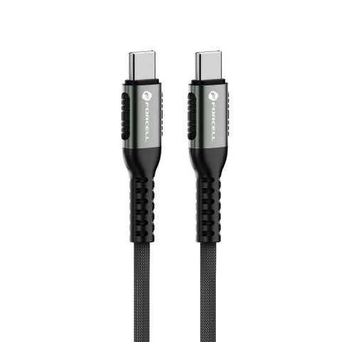 Kabel USB C do USB C Forcell F-Energy QC4.0 PD 5A 100W Cafule 3 m C260 czarny