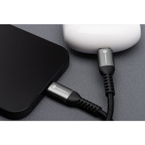 Kabel USB C do USB C Forcell F-Energy QC4.0 PD 5A 100W Cafule 3 m C260 czarny