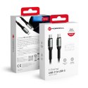 Kabel USB C do USB C Forcell F-Energy QC4.0 PD 5A 240W Cafule 3 m C263 czarny