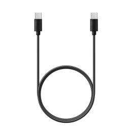 Kabel USB C do USB C PD QC 3A 60W 1 m C296 (długa końcówka 8mm) czarny