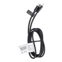 Kabel USB C do USB C PD QC 3A 60W 1 m C296 (długa końcówka 8mm) czarny