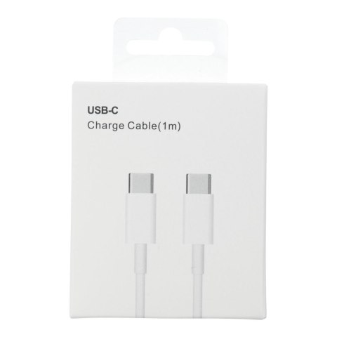 Kabel USB C do USB C PD QC3.0 3A 30W 1 m HD26 box biały