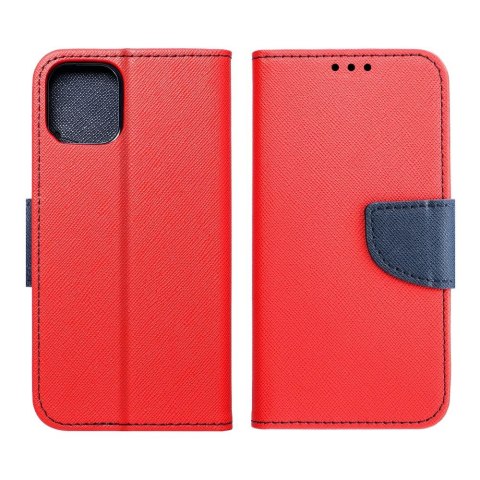 Etui z klapką na Samsung S25 PLUS Fancy Book czerwono-granatowe
