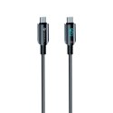 Kabel USB C do USB C Forcell F-Energy QC4.0 PD 3A 60W Digital 1,2 m C274 czarny