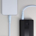 Kabel USB C do USB C Forcell F-Energy QC4.0 PD 3A 60W Silicone 1 m C344 niebieski