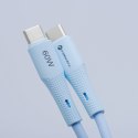 Kabel USB C do USB C Forcell F-Energy QC4.0 PD 3A 60W Silicone 1 m C344 niebieski