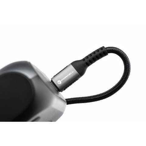 Kabel USB C do USB C Forcell F-Energy QC4.0 PD 5A 100W Cafule 0,25 m C260 czarny