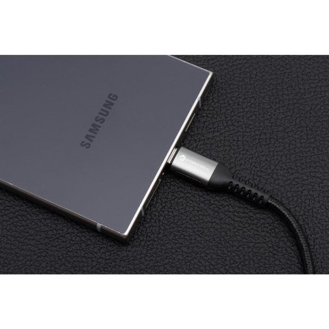 Kabel USB C do USB C Forcell F-Energy QC4.0 PD 5A 100W Cafule 0,5 m C260 czarny