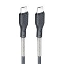 Kabel USB C do USB C Forcell F-Energy QC4.0 PD 5A 100W Carbon 1 m CB-04C czarny
