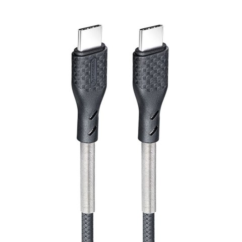 Kabel USB C do USB C Forcell F-Energy QC4.0 PD 5A 100W Carbon 1 m CB-04C czarny