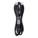 Kabel USB C do USB C Forcell F-Energy QC4.0 PD 5A 100W Carbon 1 m CB-04C czarny