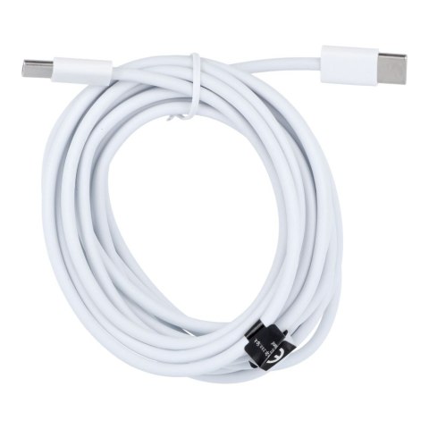 Kabel USB C do USB C PD QC3.0 3A 30W 3 m HD26 biały