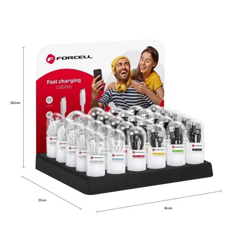 Stand na kable w tubach Forcell 30 miejsc D336 + logo