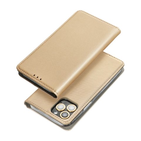 Etui z klapką na Oppo A5 4G / A5 5G Smart Case Book złote