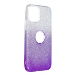 Etui na iPhone 11 PRO Shining transparentne fioletowe