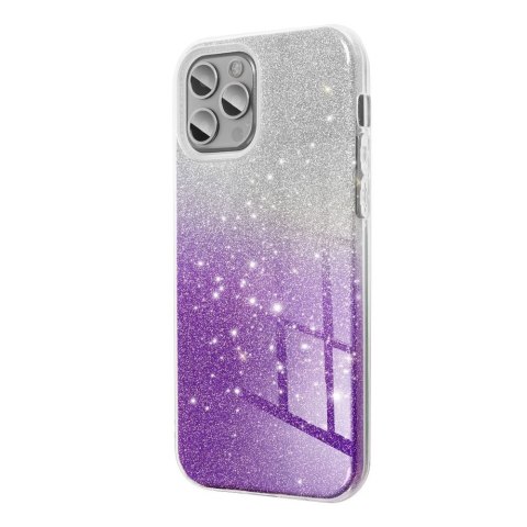 Etui na iPhone 11 PRO Shining transparentne fioletowe
