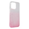Etui na iPhone 15 PRO MAX Shining transparentne różowe