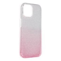 Etui na iPhone 15 Shining transparentne różowe