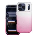 Etui na iPhone 17 Pro / 18 Pro (low camera edge) Shining transparentne różowe