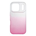Etui na iPhone 17 Pro / 18 Pro (low camera edge) Shining transparentne różowe