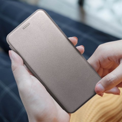 Etui z klapką na Samsung S25 PLUS Elegance Book stalowe