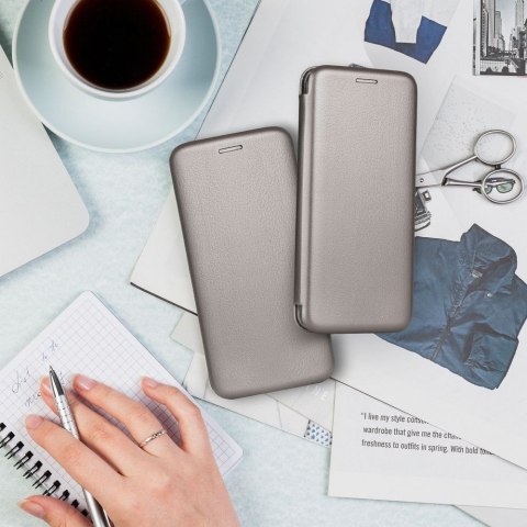 Etui z klapką na Xiaomi Redmi NOTE 14 5G Elegance Book stalowe