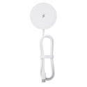 Ładowarka bezprzewodowa BLUE STAR Charing Pad 15w kompatybilna z MagSafe biała