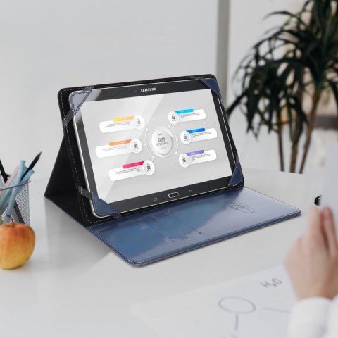 BLUN uniwersalny futerał na tablet 8" (UNT) niebieski
