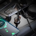 Ładowarka samochodowa Hoco 2 x USB C QC PD 45W NZ16B szara