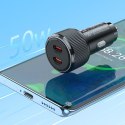 Ładowarka samochodowa Hoco 2 x USB C QC PD 50W NZ14B czarna