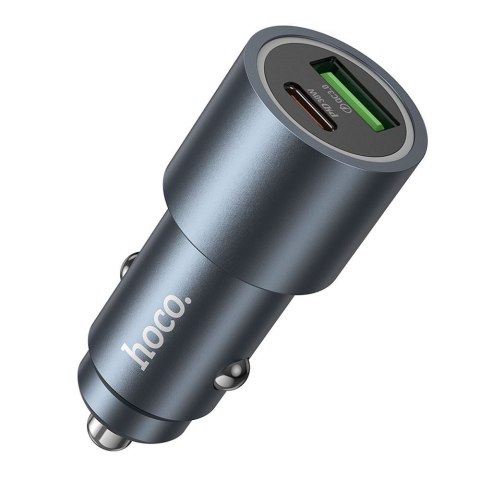 Ładowarka samochodowa Hoco USB A + USB C QC3.0 PD 48W Z60 czarna