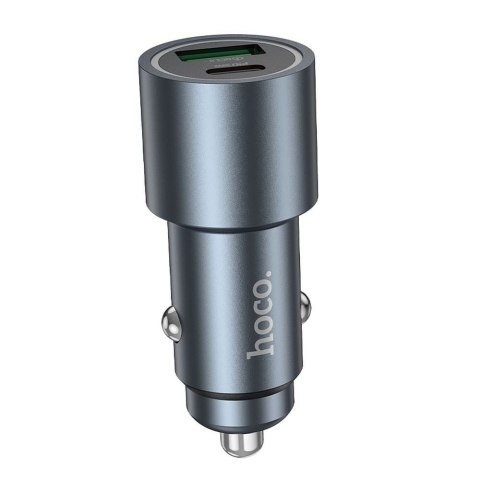Ładowarka samochodowa Hoco USB A + USB C QC3.0 PD 48W Z60 czarna
