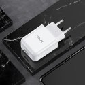 Ładowarka sieciowa do telefonu Hoco USB A 2A 10W + kabel USB A do Lightning N2 biała