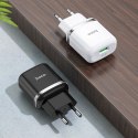 Ładowarka sieciowa do telefonu Hoco USB A QC3.0 3A 18W N3 czarna