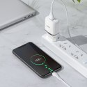 Ładowarka sieciowa do telefonu Hoco USB A QC3.0 3A 18W + kabel USB A do Micro USB N3 biała
