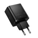Ładowarka sieciowa do telefonu Hoco 2x USB C + USB A QC3.0 PD 3A 65W N75 czarna
