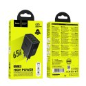 Ładowarka sieciowa do telefonu Hoco 2x USB C + USB A QC3.0 PD 3A 65W N75 czarna