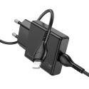 Ładowarka sieciowa do telefonu Hoco Slim USB C QC PD 20W + kabel USB C do Lightning N37 czarna
