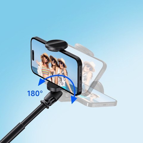Selfie stick Forcell F-Grip F170XL tripod automatyczny z pilotem bezprzewodowym czarny