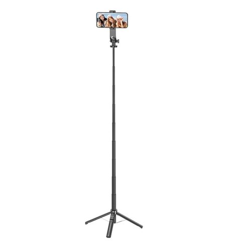 Selfie stick Hoco tripod z pilotem bezprzewodowym K21 czarny