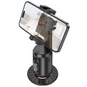 Uchwyt na telefon Hoco obrotowy 360 stopni z automatycznym śledzeniem twarzy K23 czarny