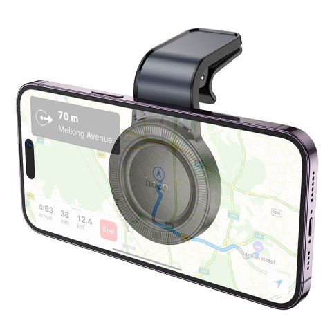Uchwyt na telefon do samochodu magnetyczny zgodny z MagSafe Hoco do kratki H59 czarny