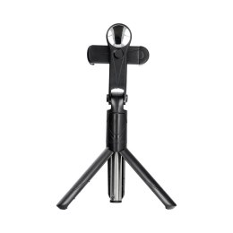 Uchwyt selfie z pilotem bezprzewodowym tripod z lusterkiem SSTR-11 czarny