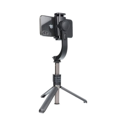 Uchwyt selfie z pilotem bezprzewodowym tripod ze stabilizatorem GIMBAL SSTR-L08 czarny