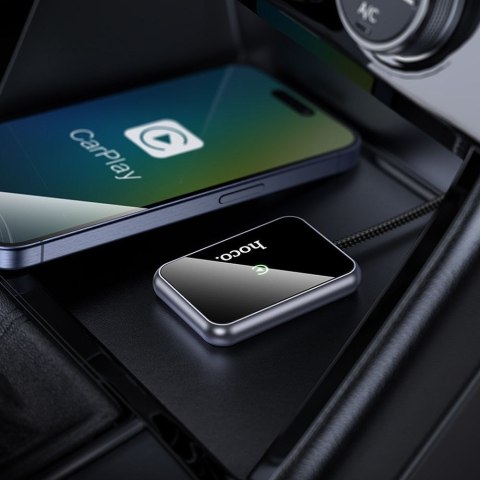 Bezprzewodowy adapter CarPlay Hoco USB A / USB C HU1 czarny