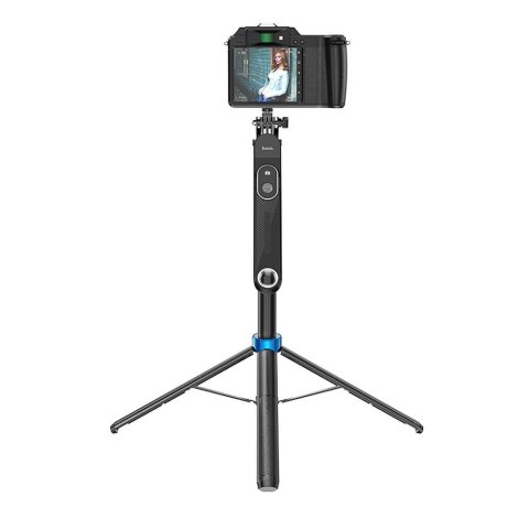 Selfie stick Hoco tripod z pilotem bezprzewodowym K22 czarny
