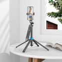 Selfie stick Hoco tripod z pilotem bezprzewodowym K22 czarny