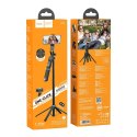 Selfie stick Hoco tripod z pilotem bezprzewodowym K22 czarny