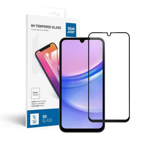 Szkło hartowane do Samsung Galaxy A15 5G (full glue / case friendly) Blue Star 5D czarne