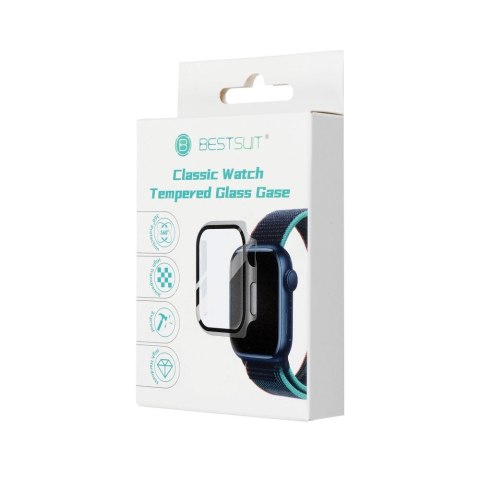 Futerał ochronny ze szkłem Bestsuit Flexible do Apple Watch series 7/8/9-45mm - grafitowy